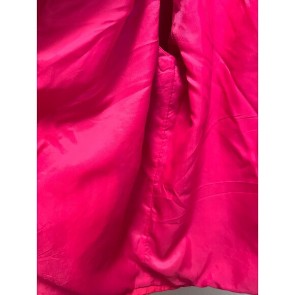 Vintage Nordstrom Town Square Womens Fuchsia Windbreaker Jacket With Zip Front & - Picture 6 of 7
